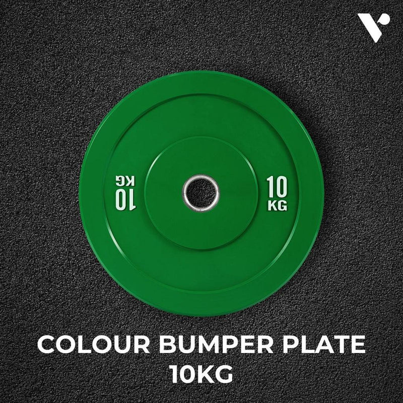 Verpeak Colour Bumper Plate 10KG x 2 Green VP-WP-106-FP - John Cootes