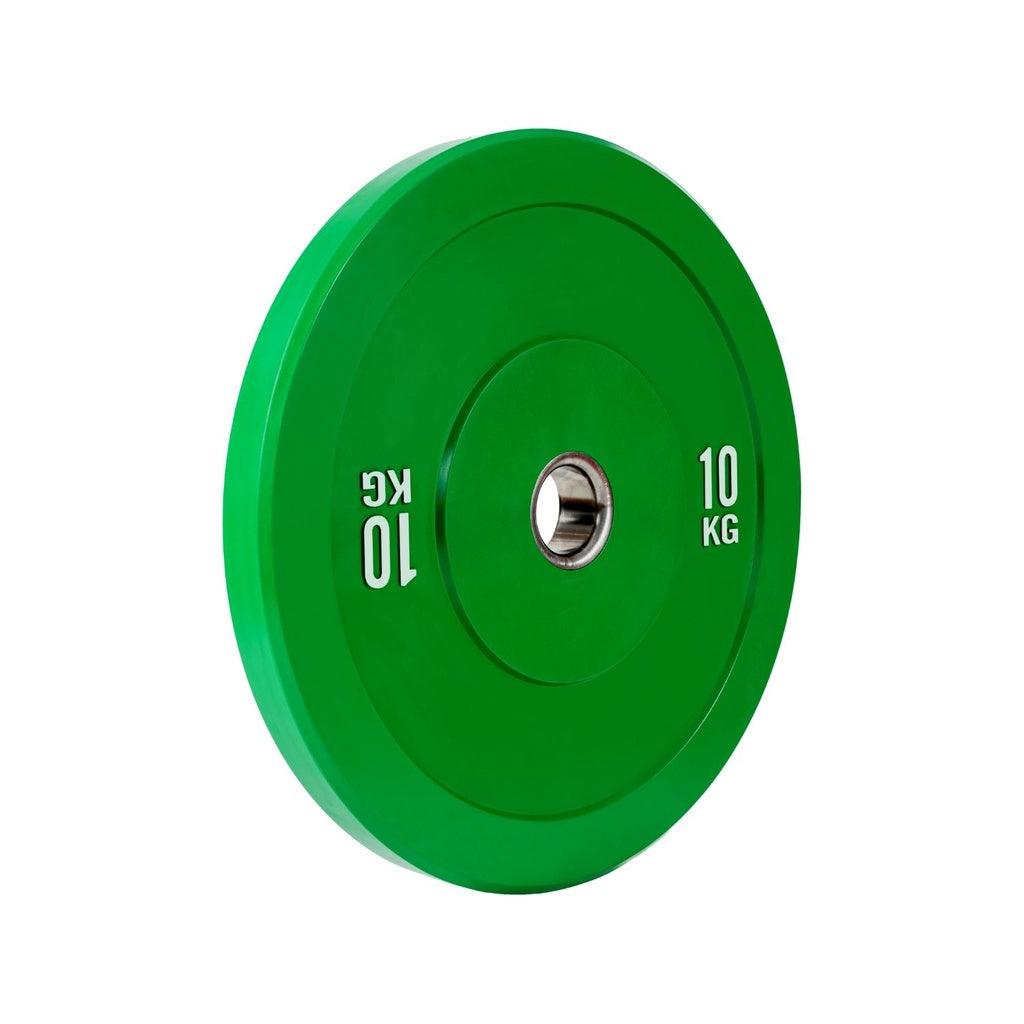 Verpeak Colour Bumper Plate 10KG x 2 Green VP-WP-106-FP - John Cootes