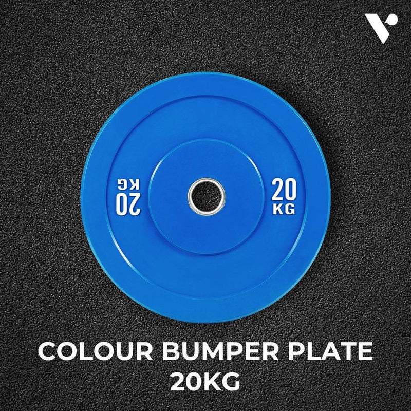 Verpeak Colour Bumper Plate 20KG Blue VP-WP-108-FP - John Cootes