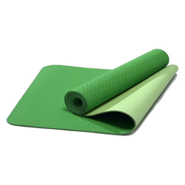 VERPEAK TPE Yoga Mat Dual Color (Lime) with Yoga Bag and Strap - FT-MT-104-ATC - John Cootes