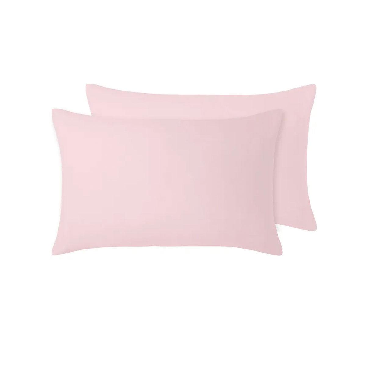 Vintage Design Homewares 100% Linen Pair of Standard Pillowcases Blush 48 x 73 cm - John Cootes