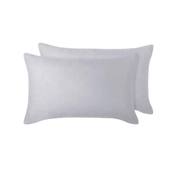 Vintage Design Homewares 100% Linen Pair of Standard Pillowcases Dove Grey 48 x 73 cm - John Cootes