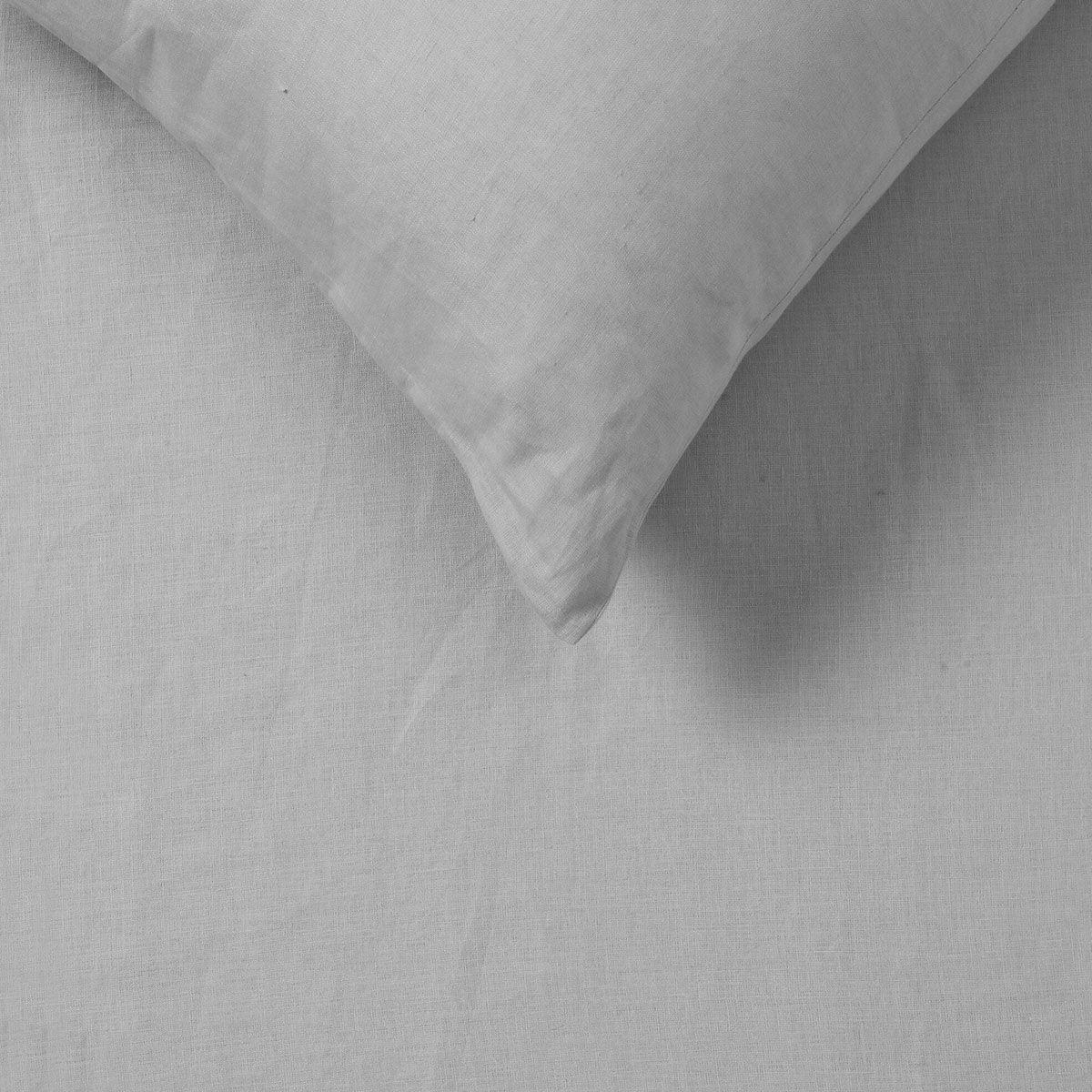 Vintage Design Homewares Silver 100% Hemp Quilt Cover Set King - John Cootes