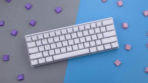 Vortex Poker 3 60% RGB Backlit White 61 Keys Compact Mechanical Gaming Keyboard Cherry MX Brown Tactile Switches - John Cootes