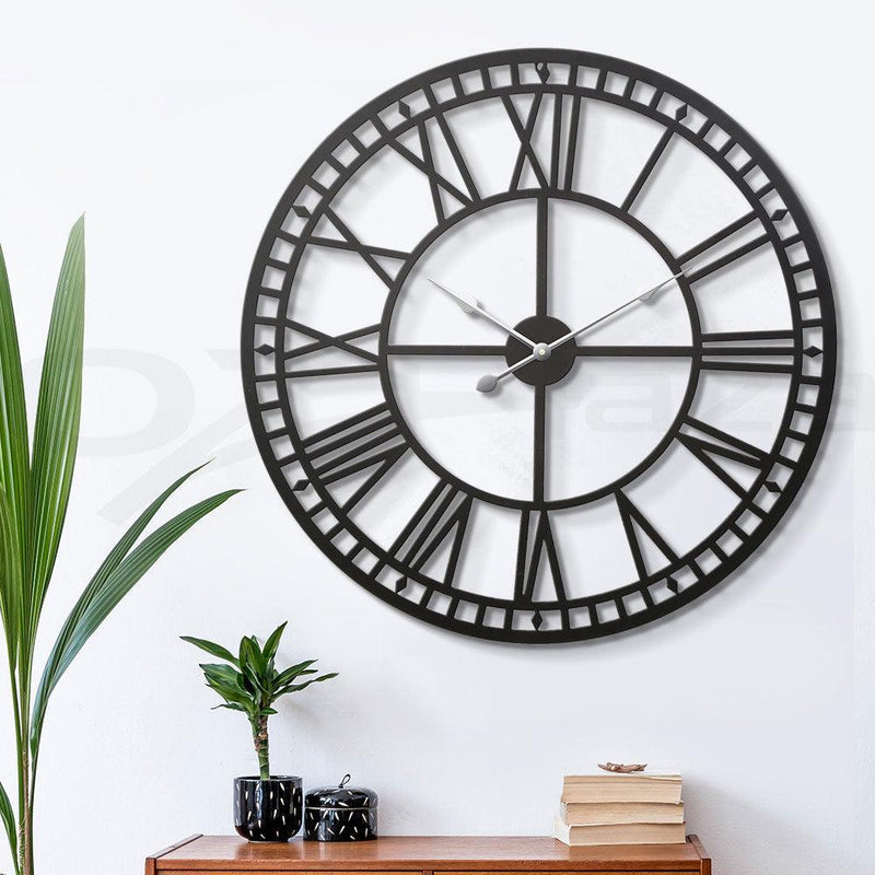 Wall Clock Large Modern Vintage Retro Metal Clocks Handmade Home Office Decor - John Cootes