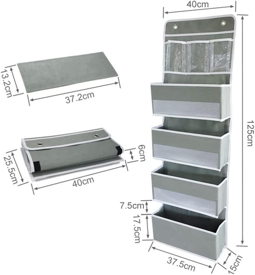 Wall Mount Hanging Organizer with 4 Large Capacity Pocket Organizers and 3 Small Pockets for Essentials - John Cootes