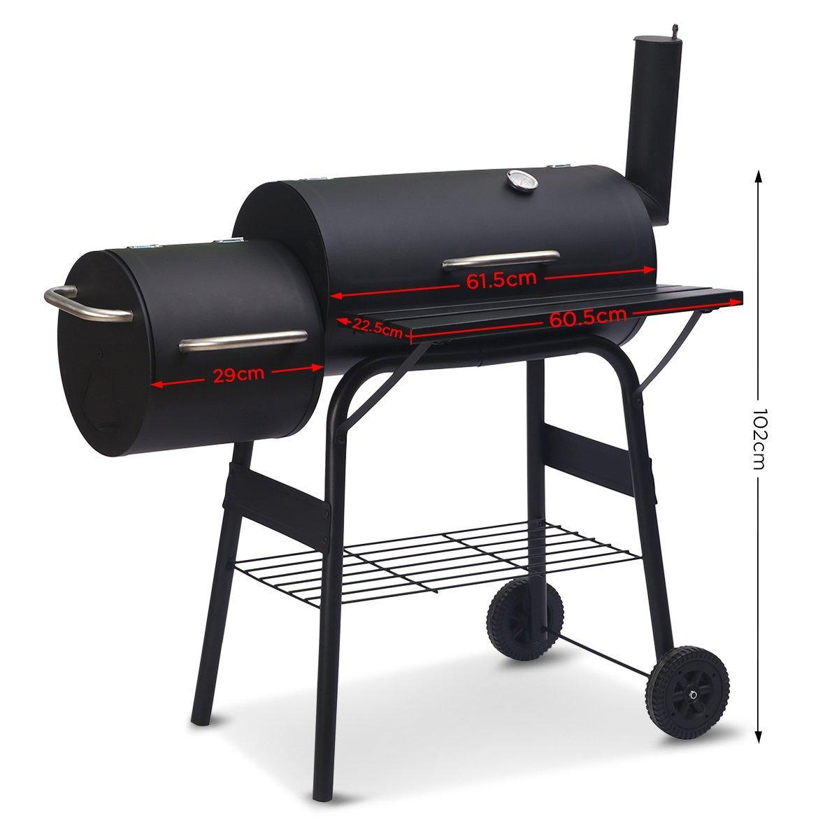 Wallaroo 2-in-1 Outdoor Barbecue Grill & Offset Smoker - John Cootes