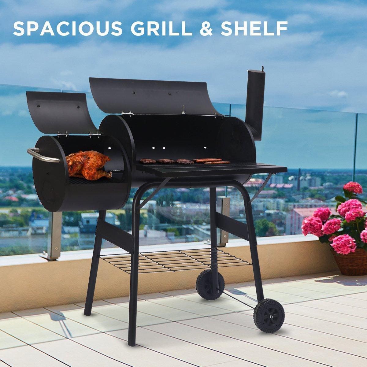 Wallaroo 2-in-1 Outdoor Barbecue Grill & Offset Smoker - John Cootes