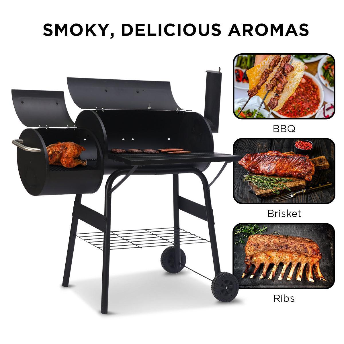 Wallaroo 2-in-1 Outdoor Barbecue Grill & Offset Smoker - John Cootes