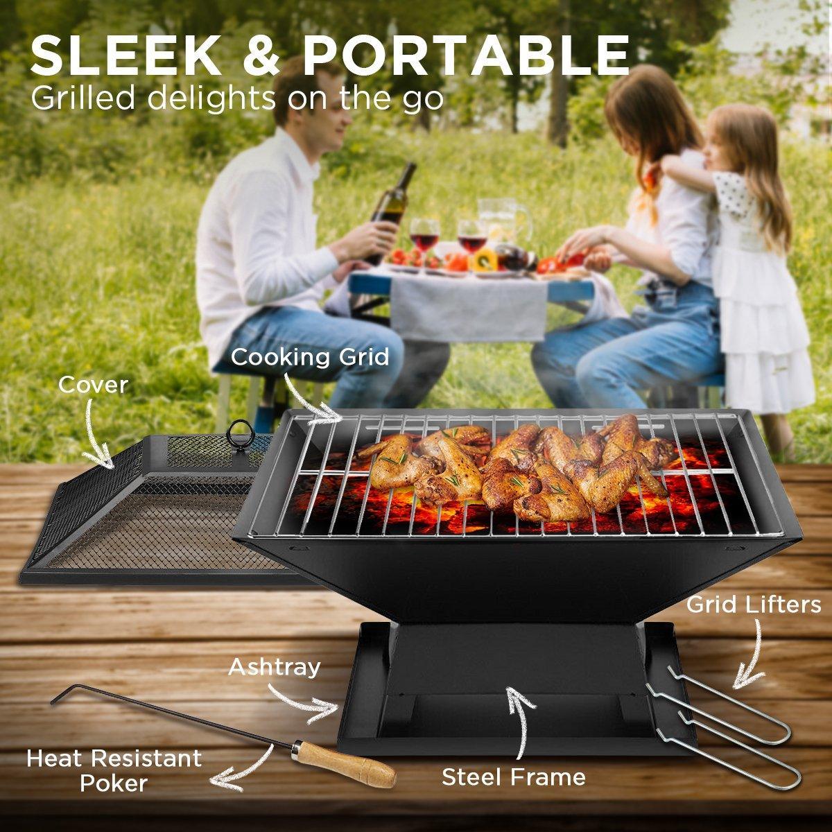 Wallaroo Outdoor Fire Pit for BBQ, Grilling, Cooking, Camping Portable - John Cootes