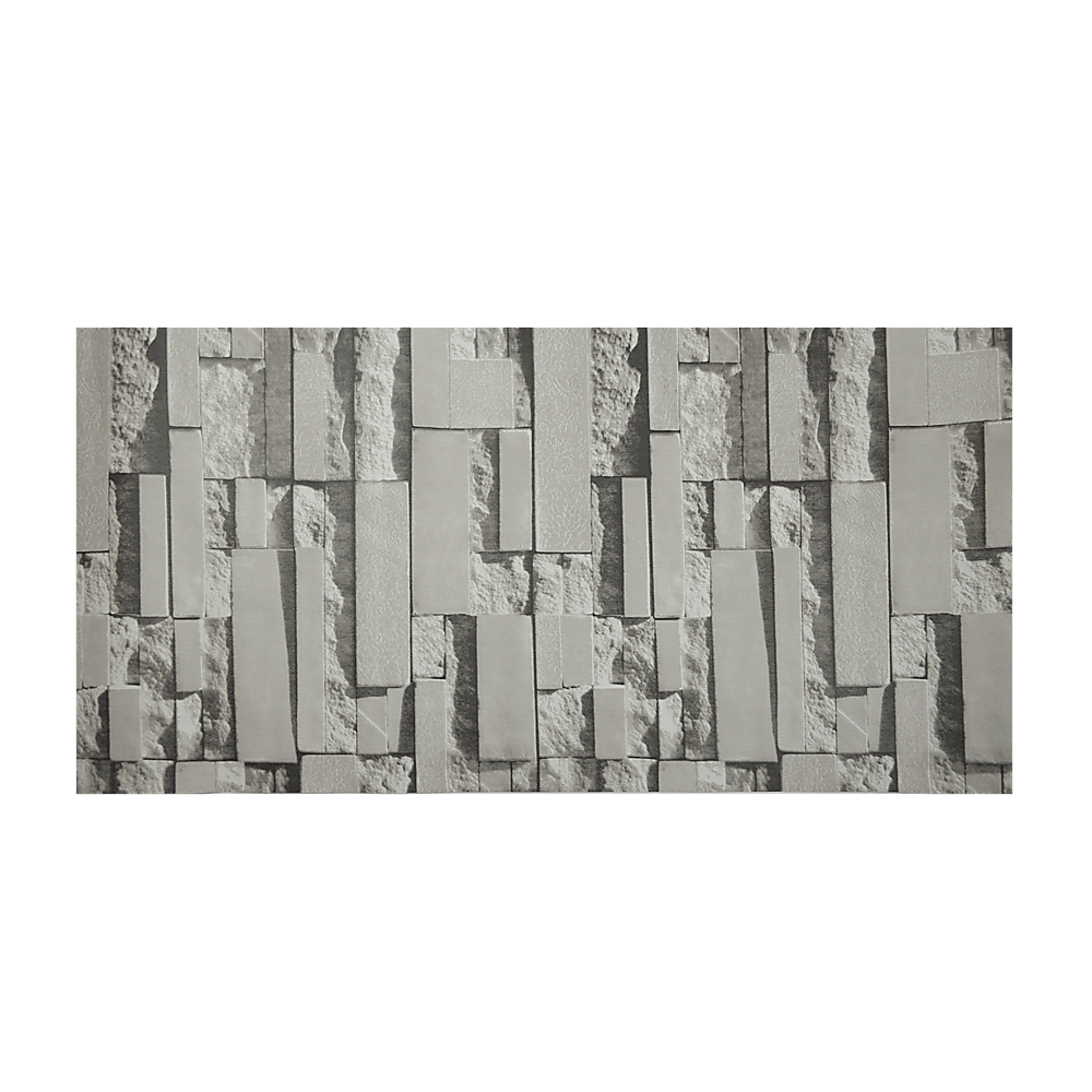 Wallpaper Brick Pattern 3D Textured Non-woven Wall Paper Roll - John Cootes