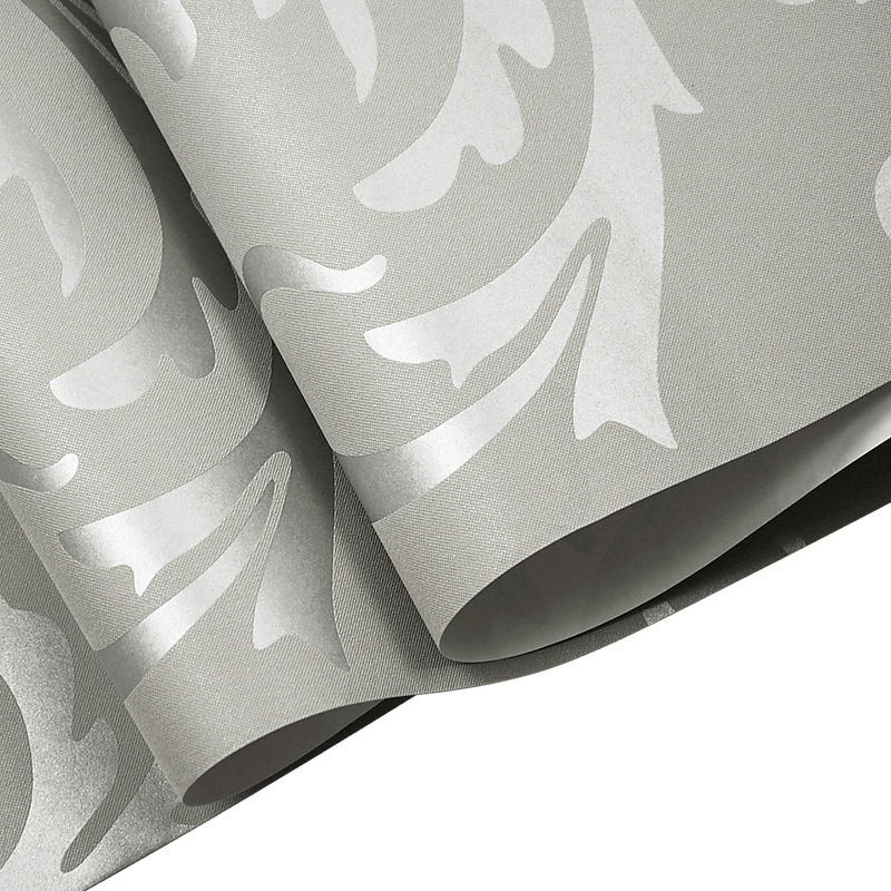Wallpaper Silver Flower Pattern Non-woven Wall Paper Roll - John Cootes