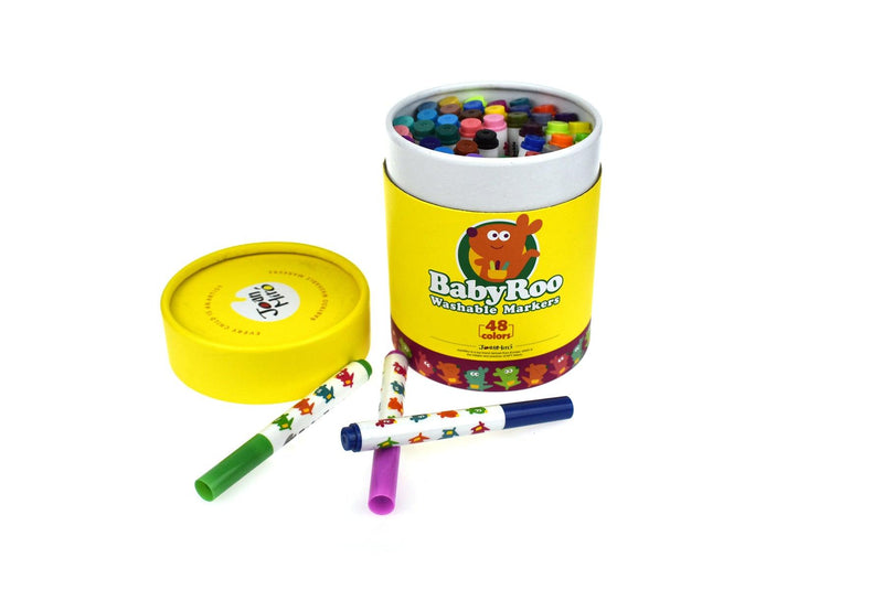 WASHABLE MARKERS -BABY ROO 48 COLORS - John Cootes