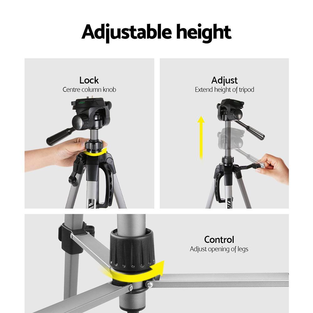 Weifeng Professional Camera Tripod Monopod Stand DSLR Pan Head Mount Flexible - John Cootes