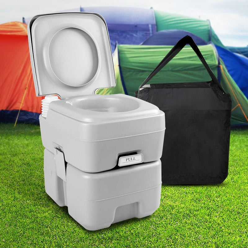 Weisshorn 20L Outdoor Portable Toilet Camping Potty Caravan Travel Boating wtih Carry Bag - John Cootes