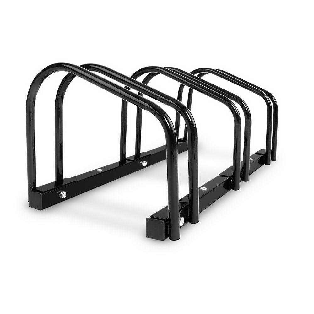 Weisshorn 3 Bike Stand Floor Bicycle Storage Black - John Cootes