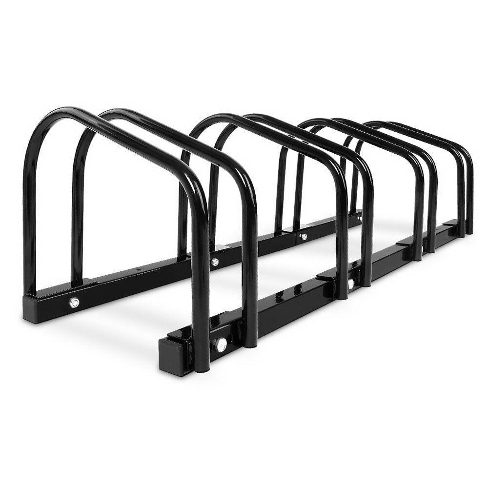 Weisshorn 4 Bike Stand Floor Bicycle Storage Black - John Cootes