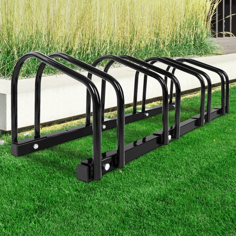 Weisshorn 4 Bike Stand Floor Bicycle Storage Black - John Cootes