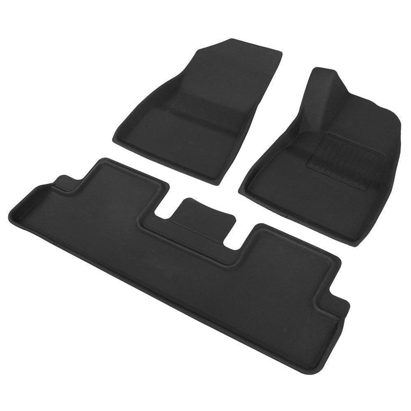 Weisshorn Car Rubber Floor Mats Front and Rear For Tesla Model 3 2021-2022 - John Cootes