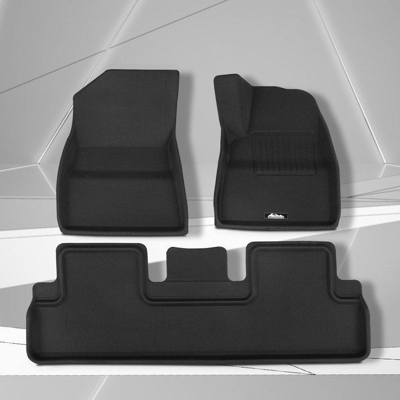 Weisshorn Car Rubber Floor Mats Front and Rear For Tesla Model 3 2021-2022 - John Cootes