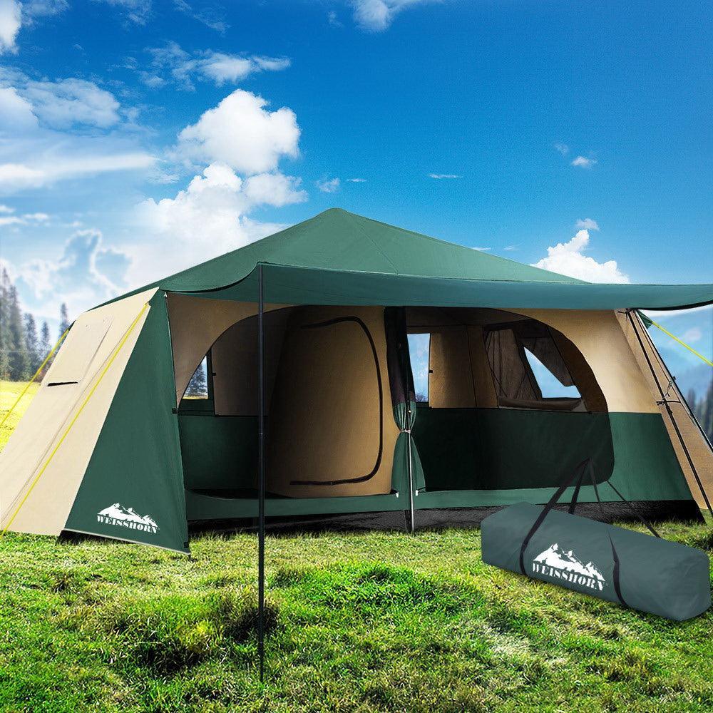 Weisshorn Instant Up 8 Person Family Camping Dome Tent - John Cootes