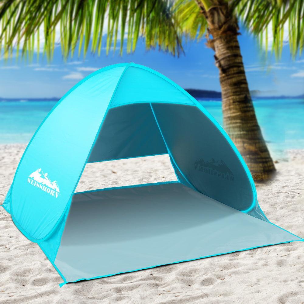 Weisshorn Pop Up Beach Tent Camping Hiking 3 Person Sun Shade Fishing Shelter - John Cootes