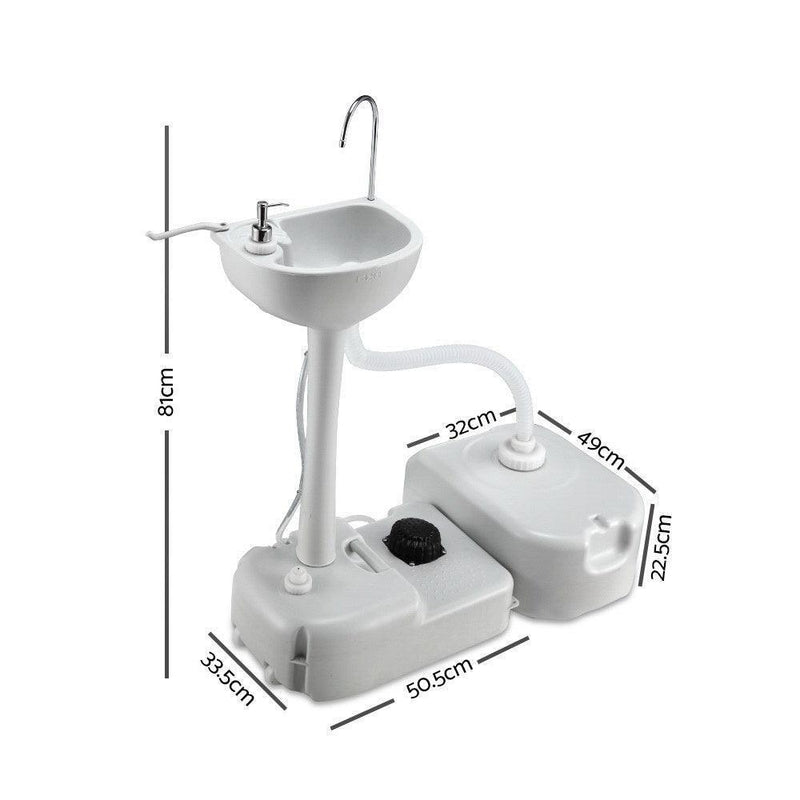 Weisshorn Portable Camping Wash Basin 43L - John Cootes