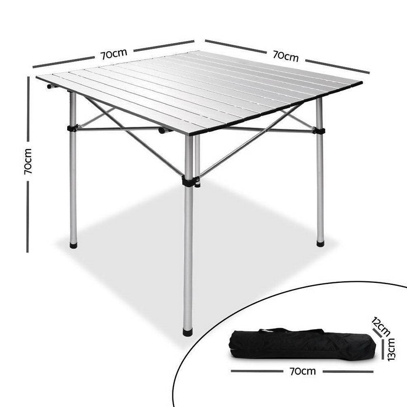Weisshorn Portable Roll Up Folding Camping Table - John Cootes