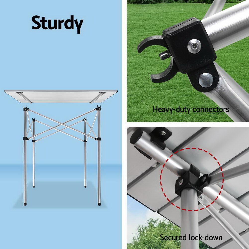 Weisshorn Portable Roll Up Folding Camping Table - John Cootes