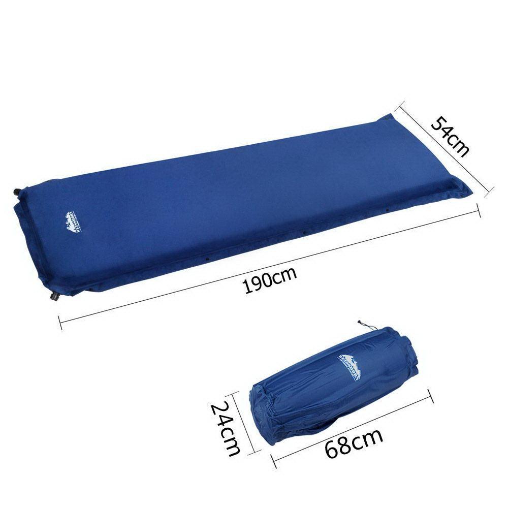 Weisshorn Single Size Self Inflating Matress - Blue - John Cootes