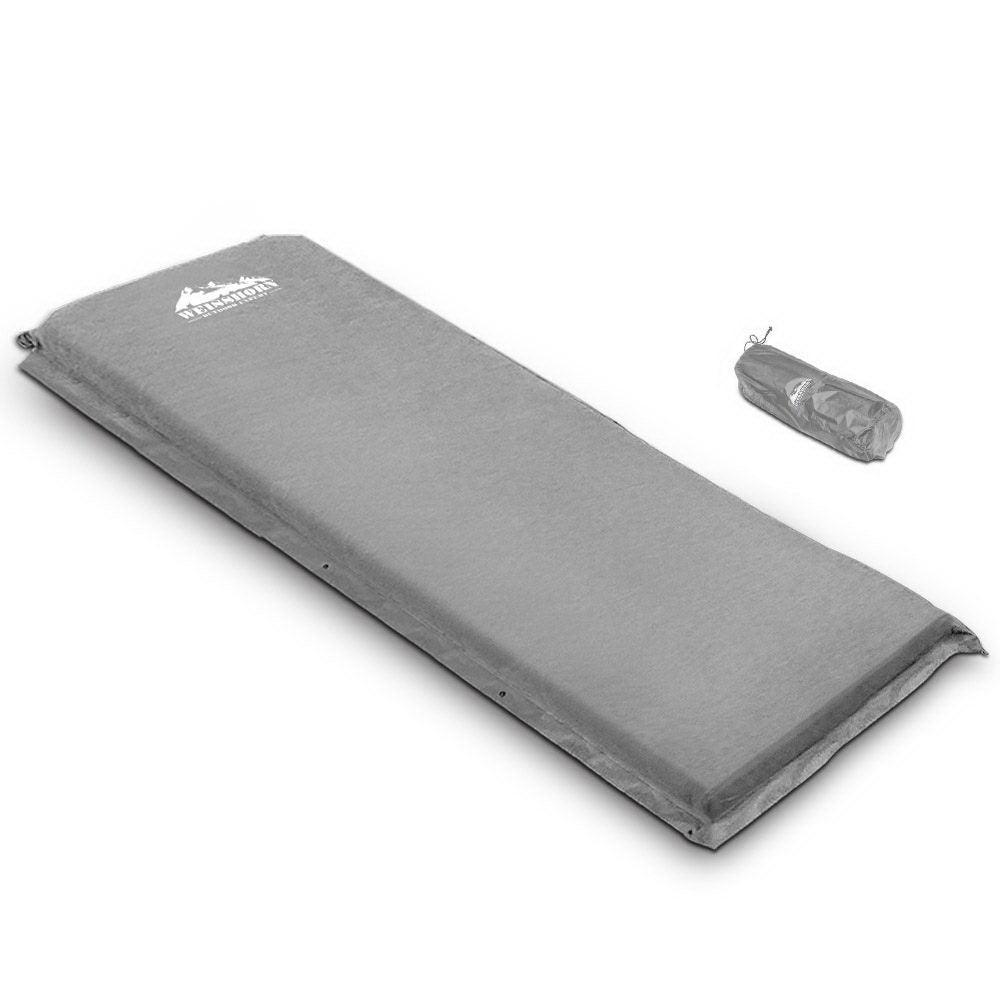 Weisshorn Single Size Self Inflating Matress - Grey - John Cootes