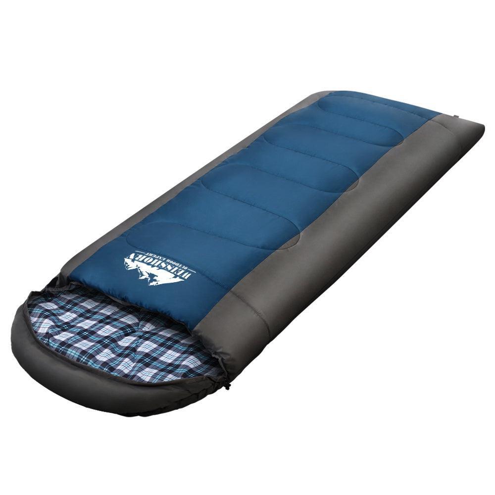 Weisshorn Sleeping Bag Camping Hiking Tent Winter Outdoor Comfort 0 Degree Navy - John Cootes