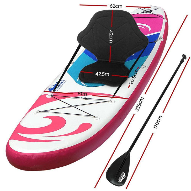 Weisshorn Stand Up Paddle Board 11ft Inflatable SUP Surfboard Paddleboard Kayak - John Cootes