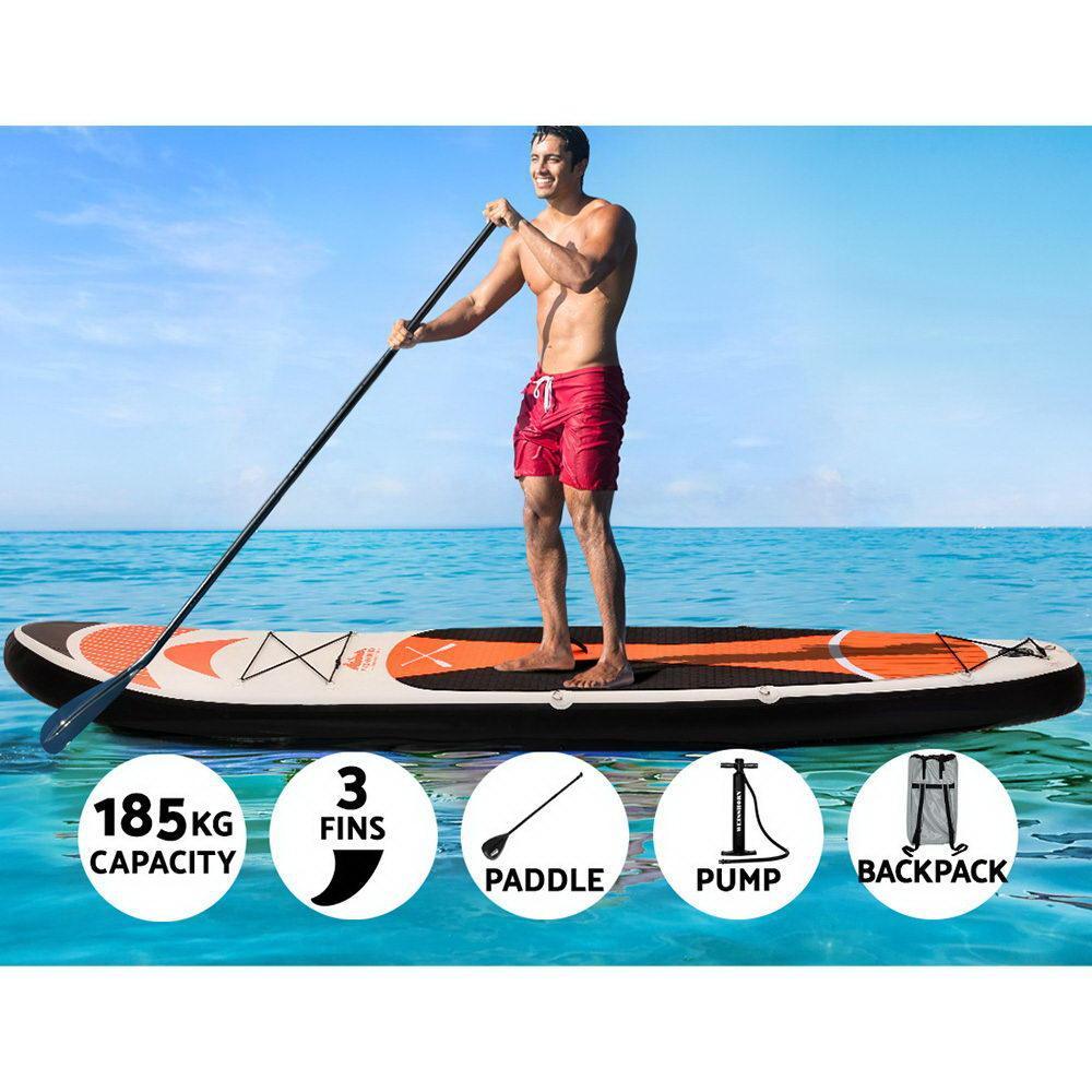 Weisshorn Stand Up Paddle Board 11FT Inflatable SUP Surfborads 15CM Thick - John Cootes