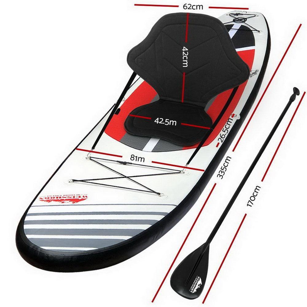 Weisshorn Stand Up Paddle Boards SUP 11ft Inflatable Surfboard Paddleboard Kayak - John Cootes