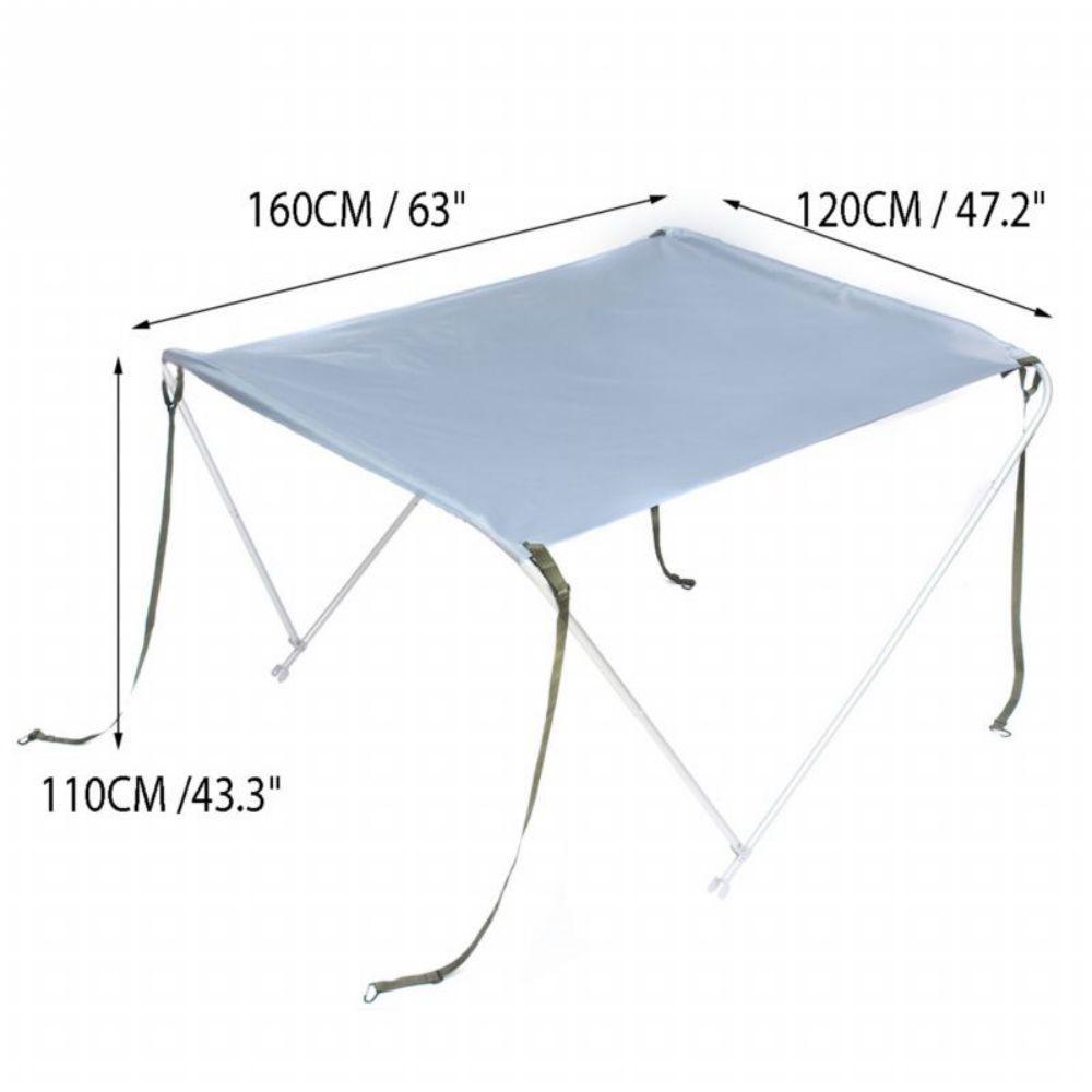 White Boat Foldable Anti-UV Tent Sunshade Awning Bimini Top Canopy Cover - John Cootes