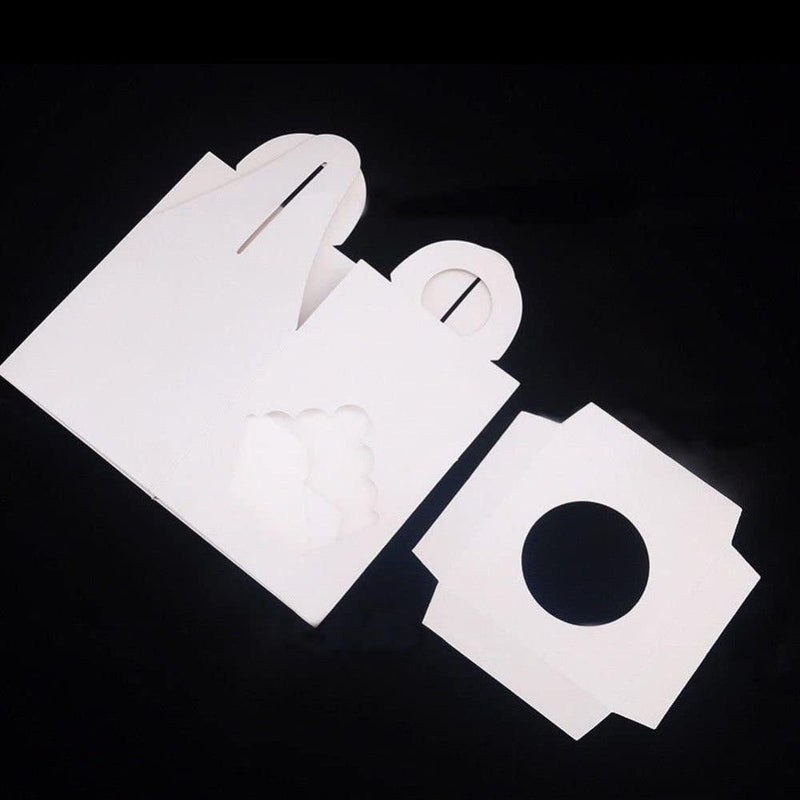 White cardboard Cupcake Box 25pcs - John Cootes