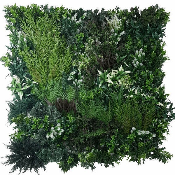 White Lush Lavender Field Vertical Garden / Green Wall UV Resistant 90cm x 90cm - John Cootes