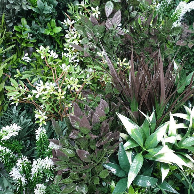 White Lush Lavender Field Vertical Garden / Green Wall UV Resistant 90cm x 90cm - John Cootes