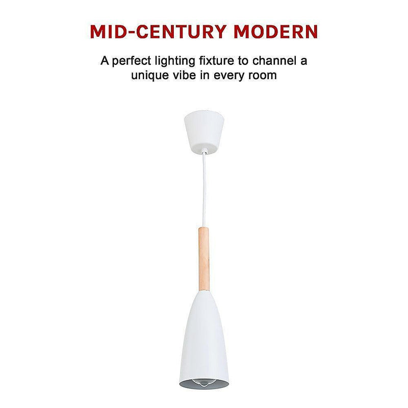 White Pendant Lighting Kitchen Lamp Modern Pendant Light Bar Wood Ceiling Lights - John Cootes