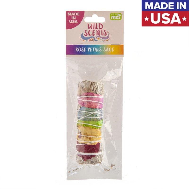 Wild Scents Rose Petals Sage & Herbs Smudge Stick - John Cootes