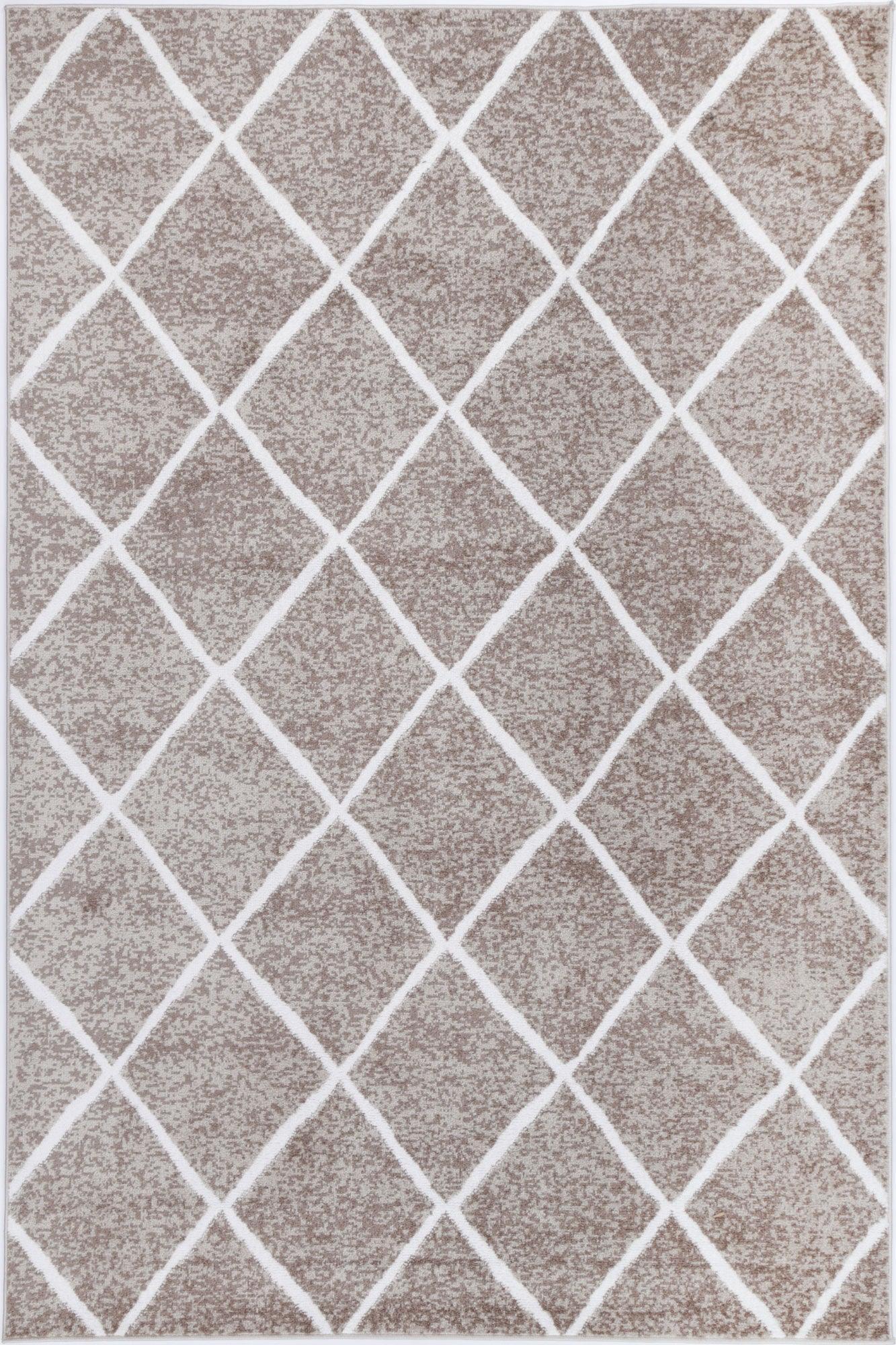 Windjana Diamond Mocha Rug 280x380cm - John Cootes