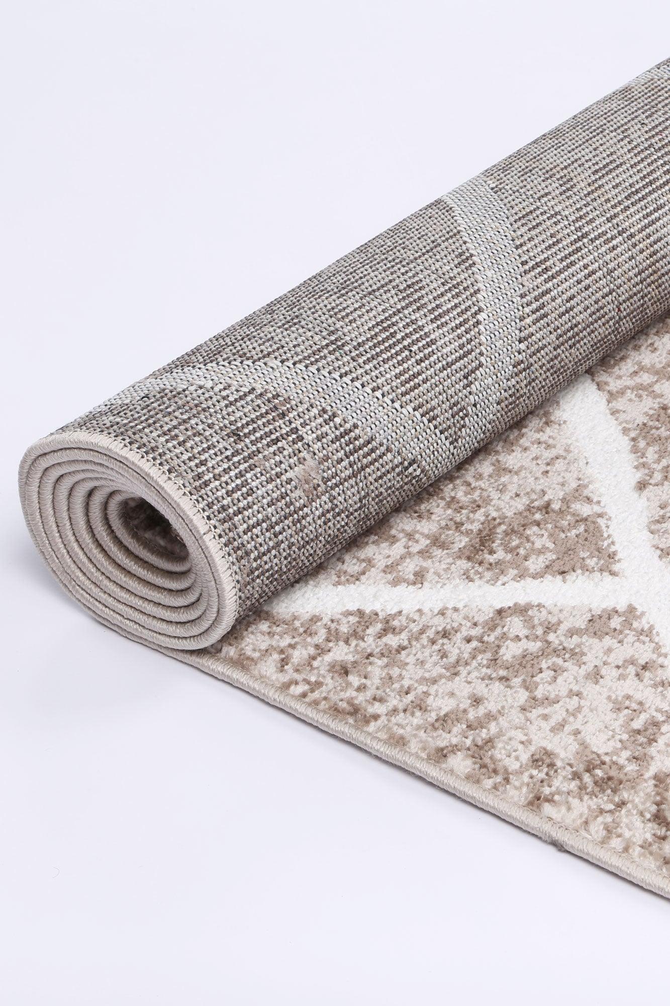 Windjana Diamond Mocha Rug 280x380cm - John Cootes