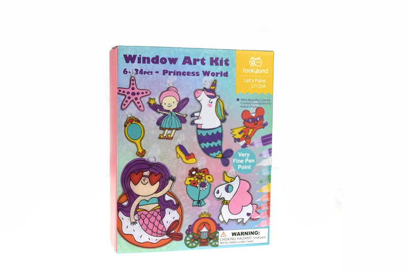 WINDOW ART KIT - PRINCESS WORLD CRAFT KIT - John Cootes