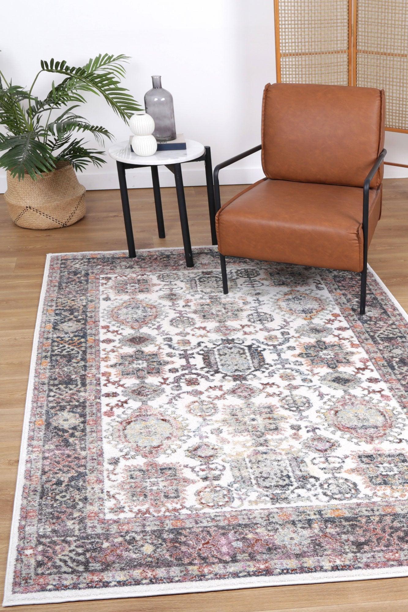 Windsor Boarder Cream Rug 160x230cm - John Cootes