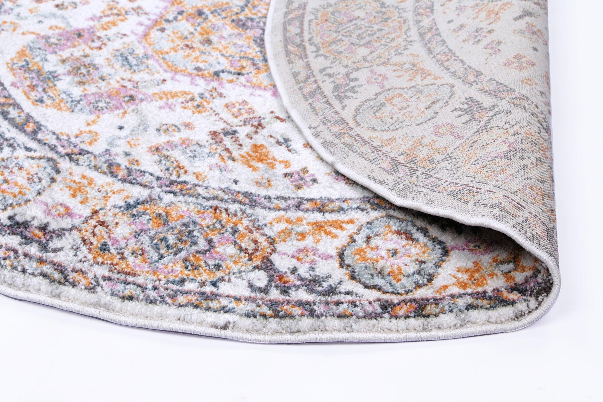 Windsor Medallion Rustic Round Rug 160x160cm - John Cootes