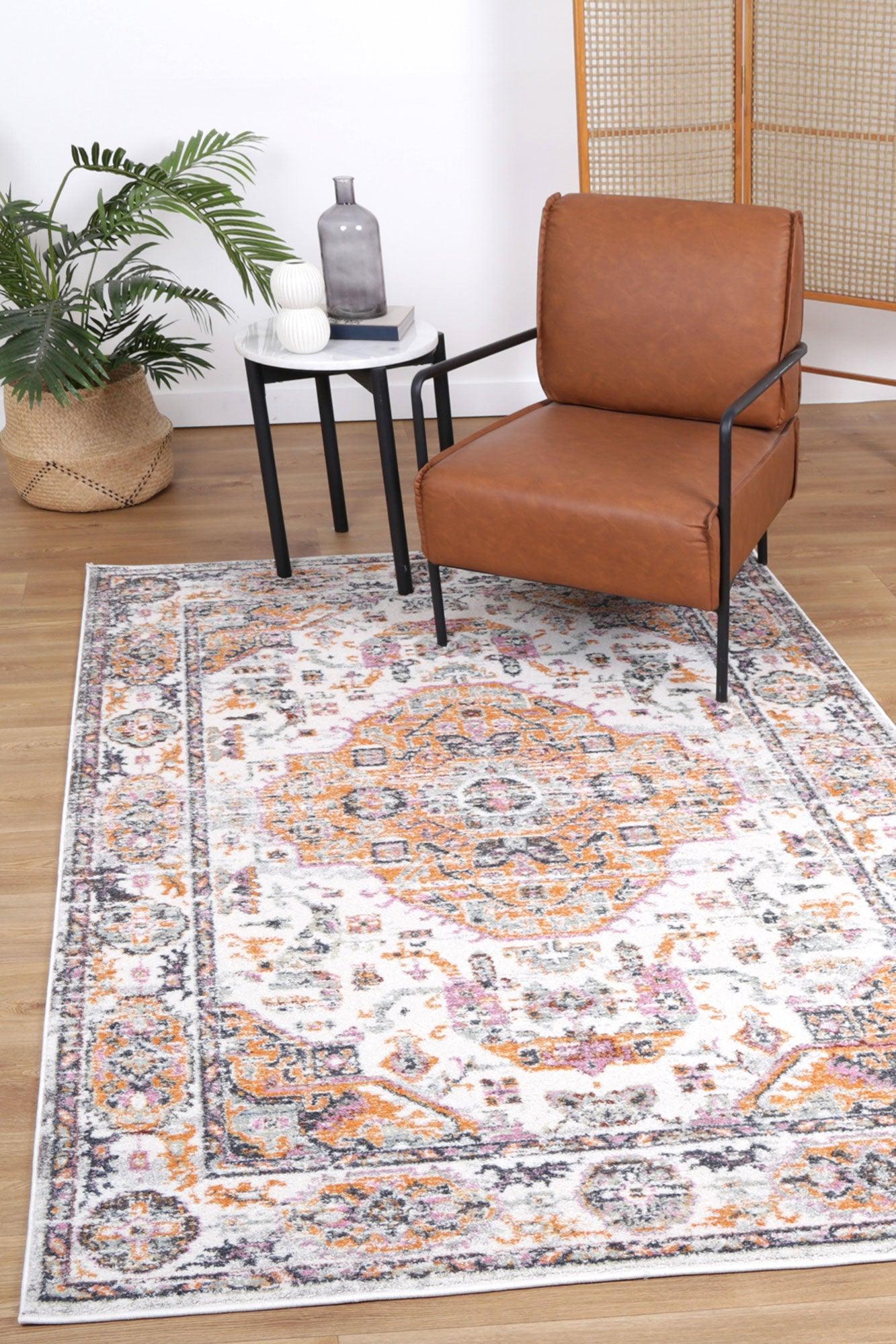 Windsor Medallion Rustic Rug 80x300cm - John Cootes