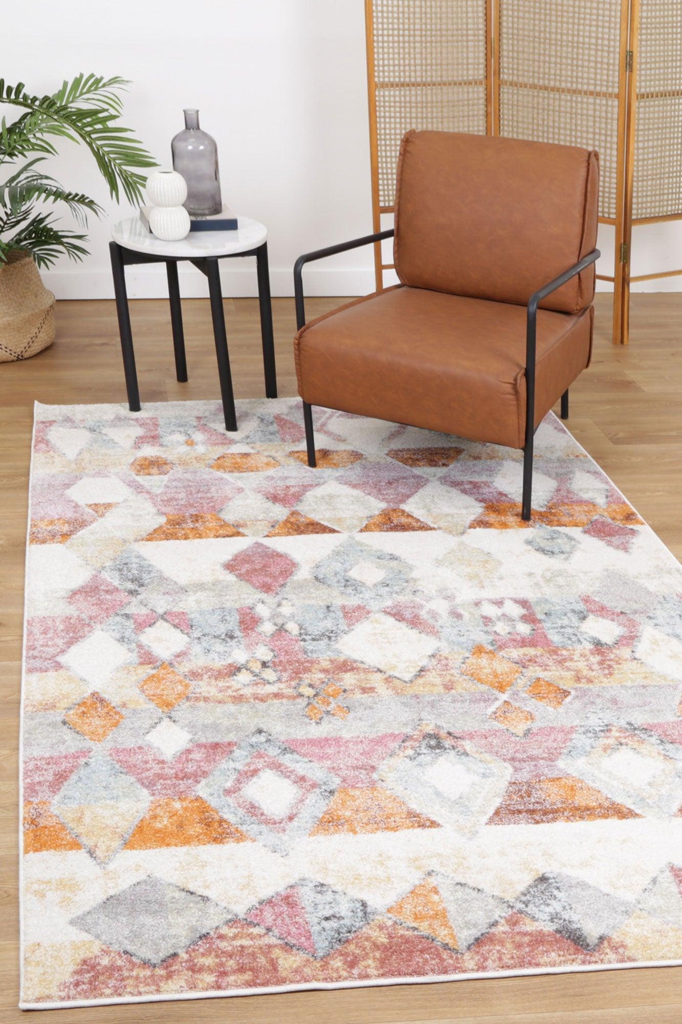 Windsor Tiled Multi Rug 280x380cm - John Cootes