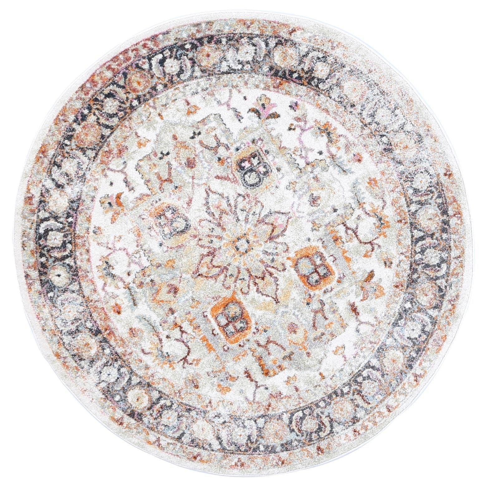 Windsor Vintage Cream Round Rug 200x200cm - John Cootes