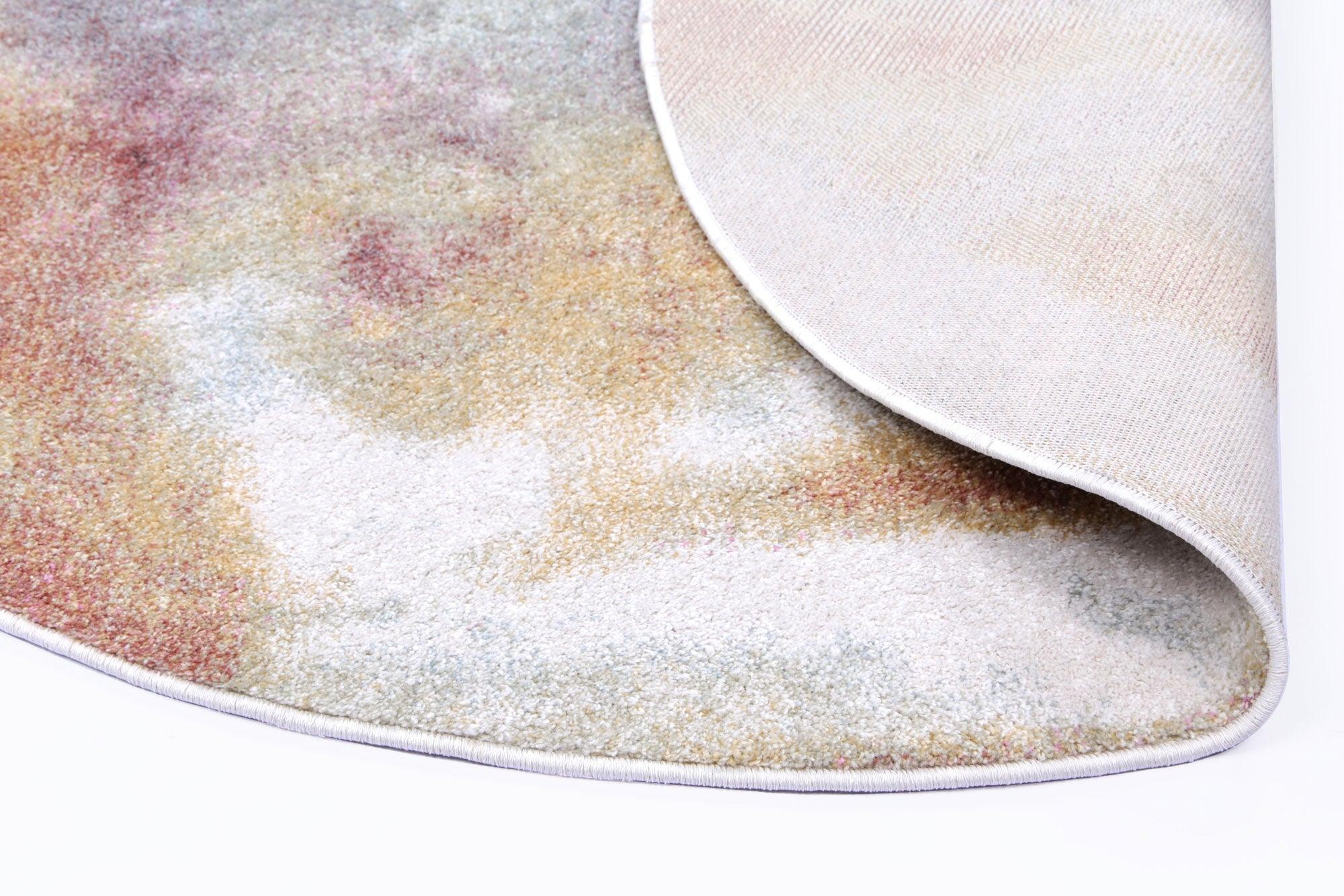 Windsor Water Art Multi Round Rug 160x160cm - John Cootes